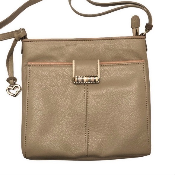 Brighton leather messenger bag crossbody purse - Picture 1 of 9